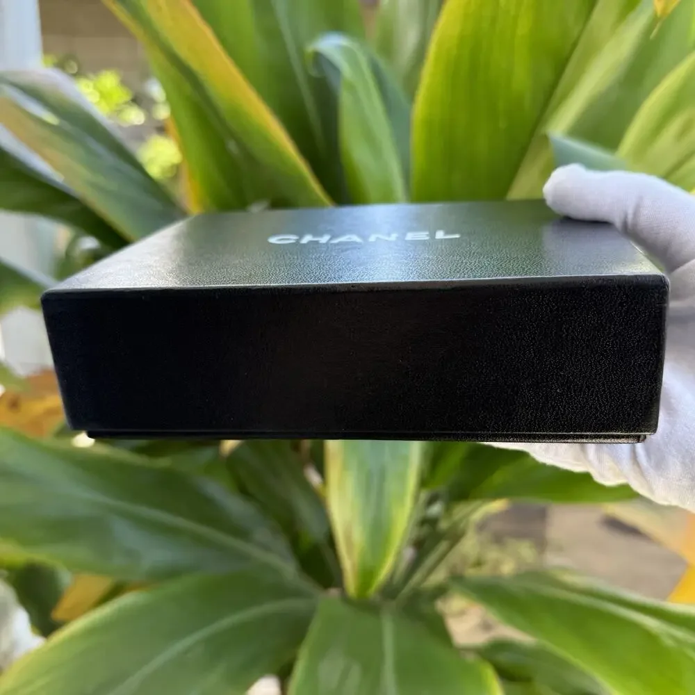 Chanel Empty Black Small Wallet Box 6.5